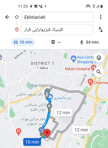 فیزیوتراپی در اختیاریه